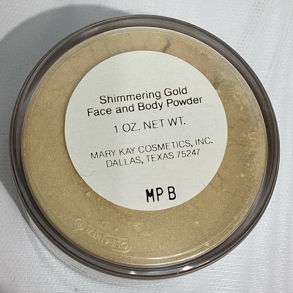 Mary Kay Shimmering GOLD FACE and Body Powder 1 oz New in Box - Picture 5 of 5